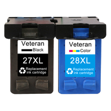 Veteran 27XL 28XL Refilled Ink Cartridge For HP 27 28 XL Replacement for Deskjet 450 450CI 5550 3420 3520 3550 3650 3740 3845 2024 - buy cheap
