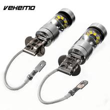 Vehemo LED противотуманная фара для вождения противотуманная фара 2 шт H3 супер яркая замена автомобиля высокая мощность налобный фонарь прочный 2024 - купить недорого