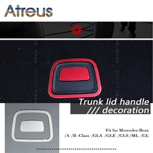 Atreus-pegatinas para botones de maletero de coche, accesorios para Mercedes Benz W176, W246, C117, W218, X166, A, B, GLA, GLE, CLS, ML, clase GL 2024 - compra barato