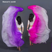 Wholesale belly dance veil girls silk colors veil for women belly dance accessories dancer's belly dance performance veils M/L 2024 - buy cheap