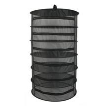 Cesta de secado de 6 capas para plantas, marco de red de secado con cremallera cerrada, puede secar granos, hierbas, alimentos, plantas, pétalos o ropa, 60cm 2024 - compra barato