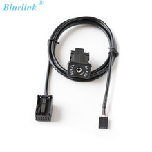 Biurlink Car AUX-IN Switch 3.5MM AUX Adapter Cable CD Changer Audio Cable For BMW Z4 E85 E83 X3 X5 2024 - buy cheap