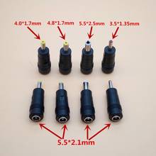 5pcs 5.5*2.1mm female to 4.0*1.7mm 4.8x1.7mm 3.5x1.35mm 5.5 x 2.5mm male DC Power Plug jack Audio Connector Adapter Laptop 2024 - buy cheap