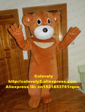 Brown Teddy Bear Mascot Costume Adult Cartoon Character Promotional Items Props For Performance Department Store zz4762 2024 - buy cheap