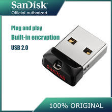 SanDisk mini black USB Flash Drive 32GB Pendrive 8GB 16GB Memory Stick Pen drive 64GB Usb Stick small U disk best gift 2024 - buy cheap