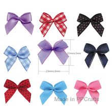 22X23MM  Satin/Grosgrain Ribbon Bead  Hand-Tied Bowknot Bow For Hairbow  DIY Crafts 200pcs Free Shipping 2024 - buy cheap