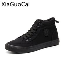 Zapatos informales de primavera y otoño para hombre, zapatillas de lona de alta calidad, versión coreana, planas 2024 - compra barato