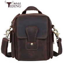 Men Travel Messenger Crossbody Bag Genuine Leather Brand Vintage Casual Small Handbag  Business Shoulder Bags For Man Hand Bag 2024 - buy cheap