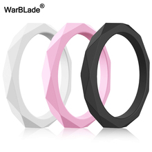 WarBLade New 3mm Food Grade FDA Silicone Rings Women Wedding Rubber Bands Hypoallergenic Crossfit Flexible Silicone Finger Ring 2024 - buy cheap