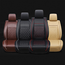 Cubierta Universal de asiento de coche, almohadilla de soporte de cuero PU para todos los coches, Protector de asiento, accesorios de cojín, se puede cambiar a la talla de los coches, 1 unidad 2024 - compra barato