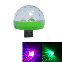 Вечерние атюрный светодиодный праздничный светильник с USB, 4 Вт, портативный хрустальный волшебный шар, украшения для домашвечерние ринки, караоке, цветной светодиодный диско-светильник для сцены 2024 - купить недорого