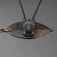 New Siamese Cat Charm Necklace Trendy Metal Cat Jewellery Siamese Cat Pendant Necklace Women 2024 - buy cheap