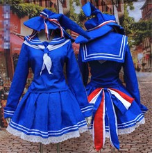 Japanese Anime Blue Sailor Uniform Wadanohara Cosplay Costume Lolita Dress for Halloween Party 2024 - buy cheap