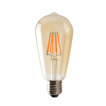 2 W 4 W 6 W 8 W ST64 E27 LEVOU Lâmpada Retro Edison Clear Tampa Âmbar 220 V LEVOU Filamento Antigo Do Vintage De Vidro Da Lâmpada de Luz Ajustável 2024 - compre barato