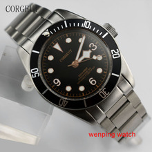 Мужские автоматические часы с черным циферблатом и сапфировым стеклом, 41 мм 2024 - купить недорого
