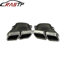 RASTP-Auto Car Stainless Steel Exhaust Muffler Tips for Benz 14 C-Class W205 With Logo RS-CR8110 2024 - buy cheap