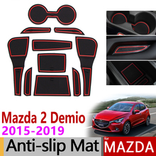 Anti-Slip Gate Slot Mat Rubber Cup Mats for Mazda 2 Demio 2015 2016 2017 2018 2019 DJ Mazda2 Accessories Car Stickers 10Pcs/Set 2024 - buy cheap