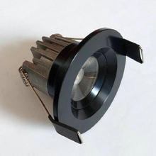 black shell Recessed LED Dimmable Downlight COB 5W 7W LED Ceiling Spot Light LED Ceiling Lamp AC 110V 220V 2024 - buy cheap
