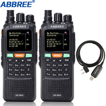 2PCS Abbree AR-889G 10W Walkie Talkie GPS SOS 3000mAh battery powerful long range Duplex Cross Repeater Dual Band portable Radio 2024 - buy cheap