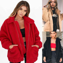 Модное женское зимнее теплое пальто из смешанной шерсти, женские кашемировые пальто, пальто с длинным рукавом и карманами, пальто на молнии, женская одежда 2024 - купить недорого