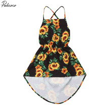 Новое летнее праздничное платье с открытой спиной для маленьких девочек, сарафан 2024 - купить недорого