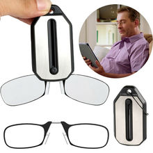 Clip Nose Reading Glasses Mini Folding Reading Glasses Men and Women's Easy Carry With Key Chain Case 2024 - buy cheap