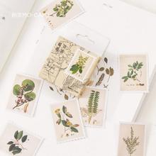 45 Pcs/box Retro Plants Stamp  DIY Scrapbooking Diary Sticker Planner Decorations Album Stick Label School Stationery 2024 - buy cheap