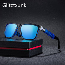 Glitztxunk Brand Design Polarized Sunglasses Men Driver Shades Male Vintage Sun Glasses For Men Spuare Mirror UV400 Oculos 2024 - buy cheap