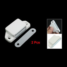 KSOL New Style 2 Pcs Practical Plastic Cabinet Cupboard Door Magnetic White Latch Catch 2024 - buy cheap