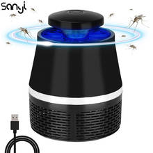 SANYI USB электрическая лампа для защиты от комаров Светодиодная лампа для приманок от комаров Ловушка для насекомых Zapper репеллент ночник 2024 - купить недорого