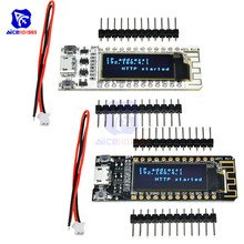 ESP8266 WIFI Development Board 32MB Flash CP2014 NodeMcu Module for Arduino IOT Internet of Thing 0.91" Blue OLED Display 2024 - buy cheap