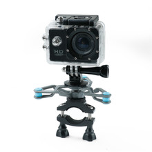 Suporte de montagem clipe para gopro hero 4k ação câmera da bicicleta guiador à prova de choque montagem suporte adaptador para gopro hero 4k 2024 - compre barato