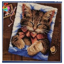 Вышитый милый кот, набор ковров для вышивки, нитки для вышивки, наборы ковров с крючком, все для ручной работы 2024 - купить недорого
