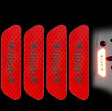 4 шт. предупреждающая отметка светоотражающая лента универсальные внешние аксессуары Автомобильные наклейки на дверь для KIA Rio K2 K3 K5 K4 KX5 Cerato Soul Forte 2024 - купить недорого