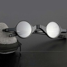 Новые складные мужские очки для чтения ультра легкие портативные женские круглые очки для чтения, чтобы отправить очки в коробке 2024 - купить недорого