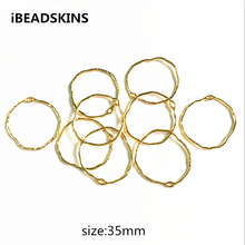 New arrival! 35mm 50pcs/lot gold color zinc alloy ring-shape charm for jewelry DIY ( as shown)#2011 2024 - buy cheap