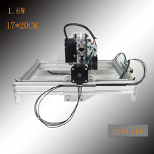 Máquina de gravação a laser, mini máquina de gravação e marcação a laser de 1.6w, faça você mesmo, 17x20cm, 1 peça 2024 - compre barato