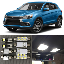 11pcs White Bulb LED Car Light Interior Kit For 2013 2014 2015 2016 2017 Mitsubishi Outlander Led Map Dome Trunk Glove Box Lamp 2024 - buy cheap