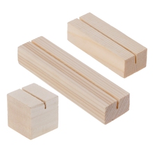 Natural Wood Memo Clips Photo Holder Clamps Stand Card Desktop Message Crafts Nov-26A 2024 - buy cheap