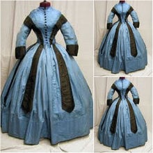 Vestido vitoriano antigo, feito por cliente, histórico, guerra civil, vestidos vintage para cosplay, scarleta, tamanho único 2024 - compre barato