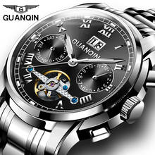 GUANQIN Watches Men Automatic Business Luxury Sport Mechanical Steel Watch Luminous Mens Tourbillon Top Brand relogio masculino 2024 - buy cheap