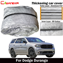 Cawanerl For Dodge Durango Three Layer Thick Car Cover Waterproof Sun Rain Snow Hail Prevent Cover Dust Proof 2024 - buy cheap