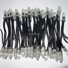 IP68 DC5V 12mm WS2801 pixel module,full color;50pcs a string;with all black wire,epoxy resin filled 2024 - buy cheap