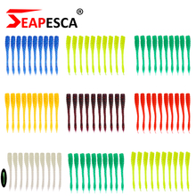 SEAPESCA 10 pçs/lote Verme Macio Grubs 45 MM 0.43G Silício Artificial Jig Isca Shad Nadar Isca De Pesca Pique Baixo pesca Peche YY343B 2024 - compre barato