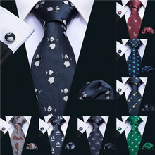Gravata de 8.5cm masculina com 9 designs, gravatas de seda 100% para homens, estilo empresarial 2024 - compre barato