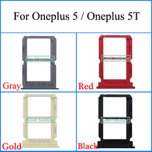 Bandeja Sim Original para Oneplus 5, A5000, 1 + 5, para Oneplus 5T, A5010, 1 + 5t, ranura para soporte de tarjetas Micro SD, adaptador de tarjeta Sim 2024 - compra barato