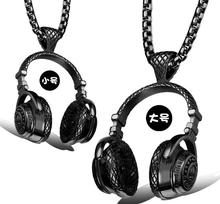 Collar de audífonos GNAYY dorado plateado/negro grande o pequeño de acero inoxidable 316L, colgante con diseño de Punk Rock, música, 24 pulgadas 2024 - compra barato