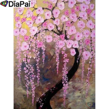 DIAPAI-pintura de diamante 5D DIY "paisaje de árbol", cuadrados o redondos de imitación bordado de diamantes, estilo punto de cruz, decoración 3D, A19309, 100% 2024 - compra barato