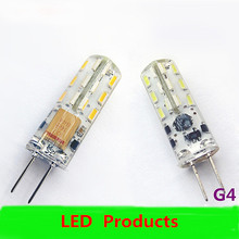 100pcs/lot g4 led Replace Halogen 48pcs SMD3014  Bulbs Chandelier Crystallights AC DC 12V Non-polar Warm/Cold White 2024 - buy cheap