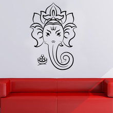 Sacred Ganesha Hindu God Wall Sticker Home Decor Wall Art Murals Removable Vinyl Wall Decals Living Room Bedroom Decoration 2024 - buy cheap